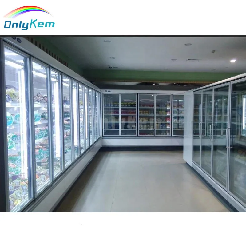 Commercial Walk in Cooler Display Glass Doors Display Walk in Freezer with glass door