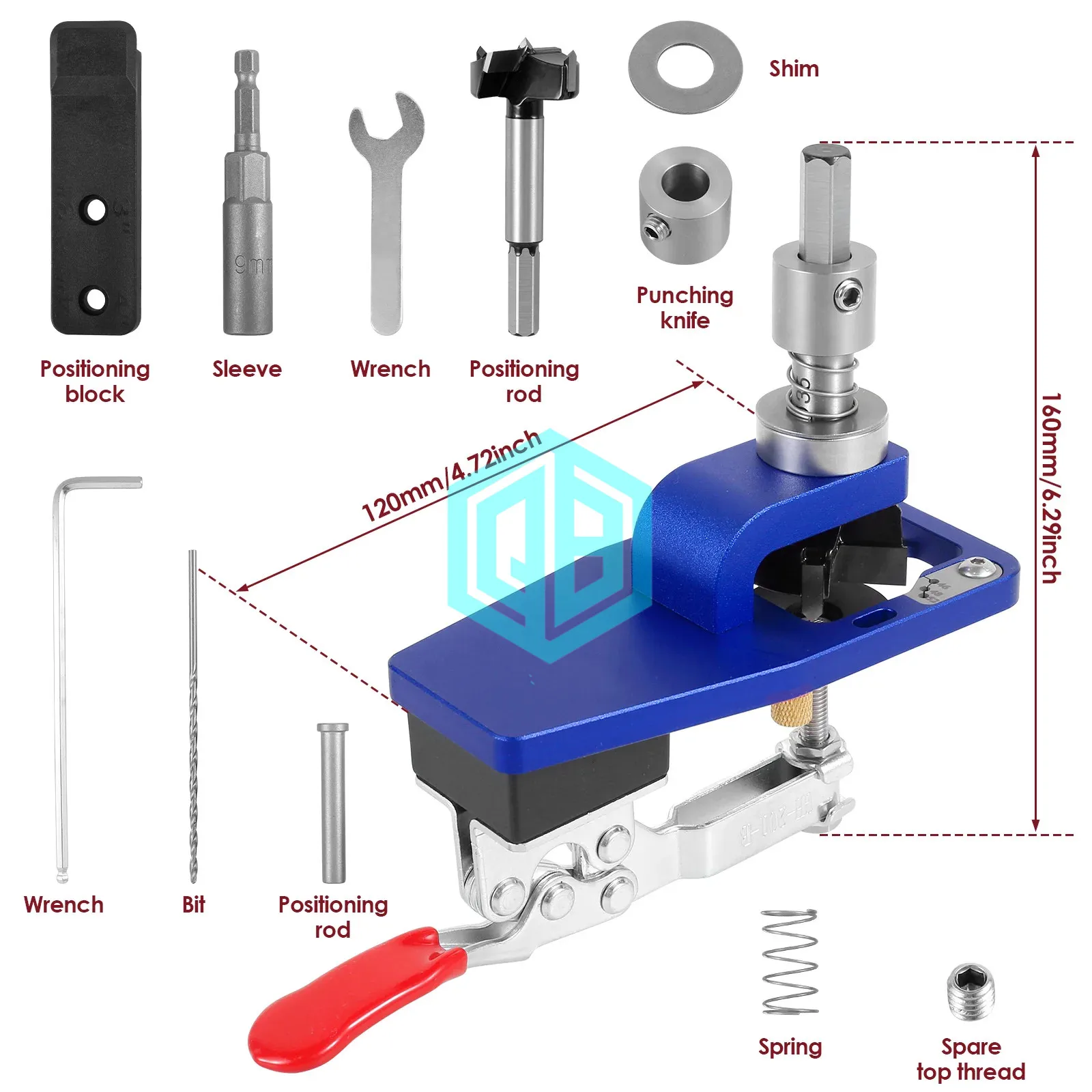35mm Concealed Hinge Jig Kit Adjustable Hole Opener Hinge Wood Work Hole Drilling Guide Locator Puncher Template WoodworkingTool