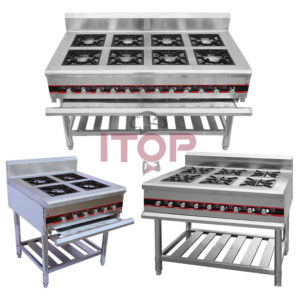 Cooking Gas Stove Multi-function Gas 10 Cooker Stainless Steel Machine Cooking Stove