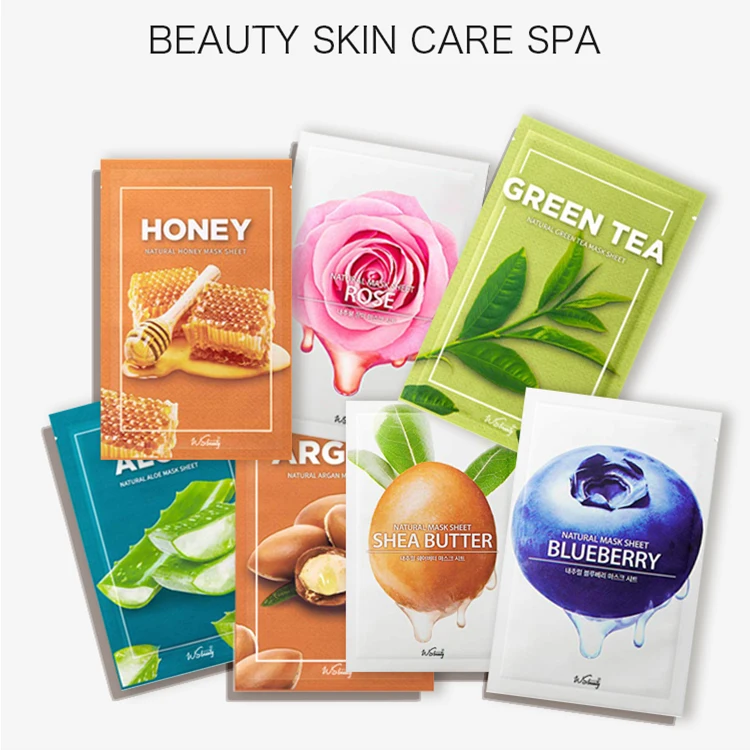 private label Best Face Natural Organic Korean Whitening Hydrating Moisturizing Fruit Facial Sheet Mask