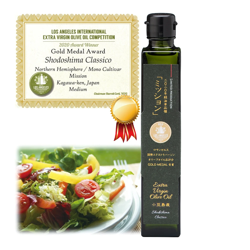 Rich In Oleic Acid and Polyphenol Shodoshima (Mission) Extra Virgin Olive Oil Wholesale Price