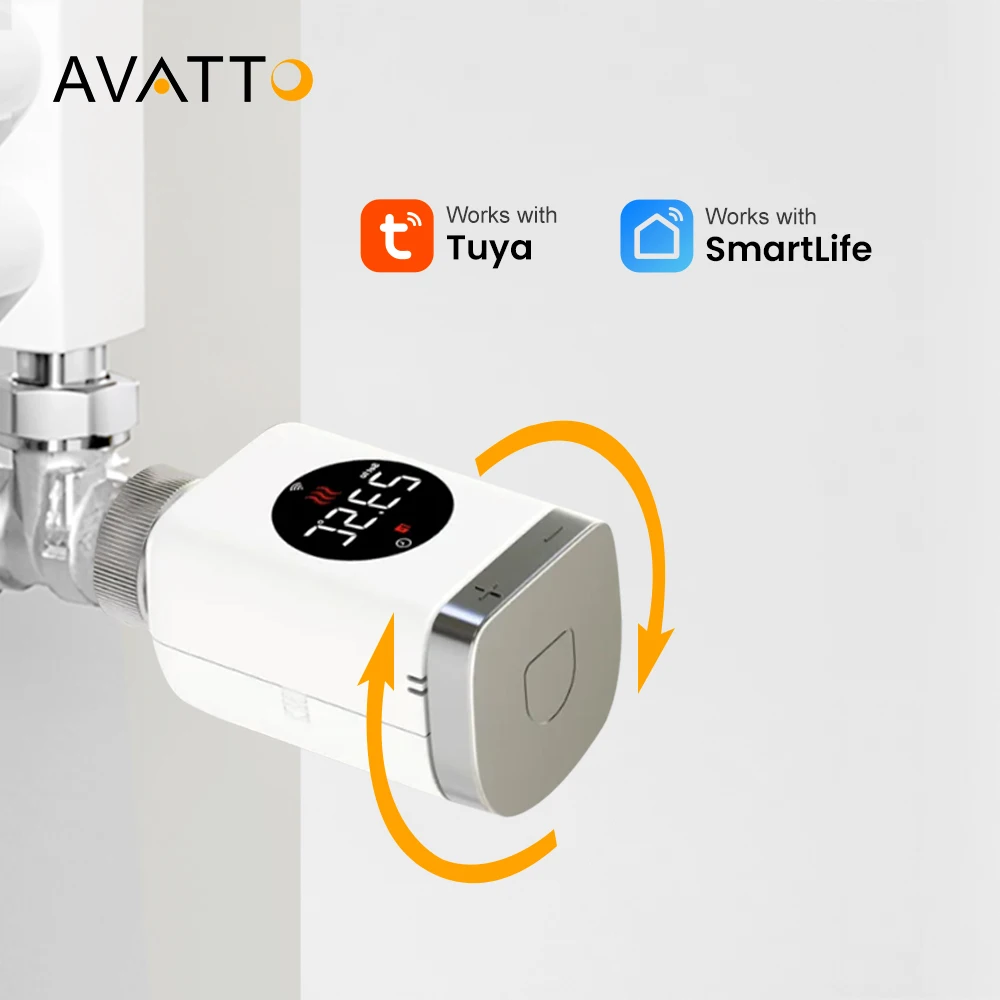Avatto LCD HD экран программируемый радиатор термостат умный Wifi термостатический радиатор клапан