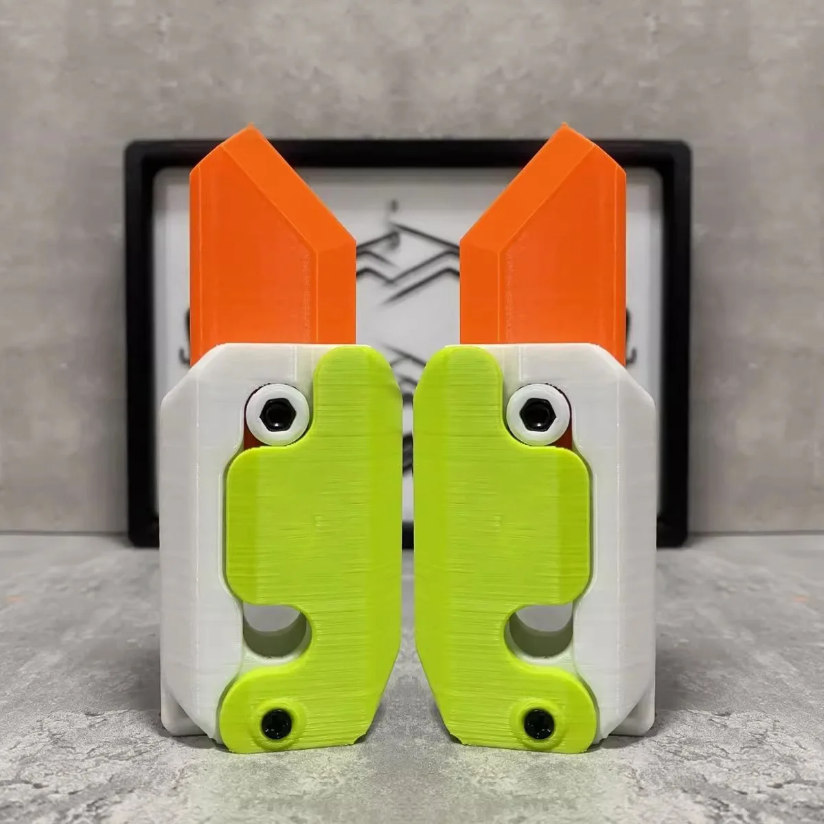 Tiktok hot sale 3D Printing Fidget Knife Plastic Toy Dagger Samurai Sword for Kids Toy Machete 3d gravity radish knife