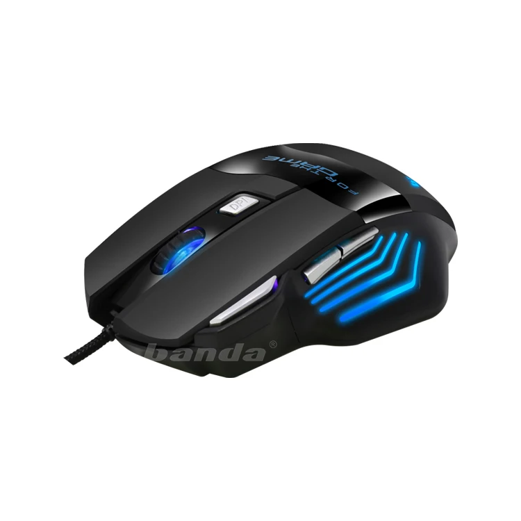 Hight quality fashion right hand dedicated game mouse comfortable hand feeling 7D RGB gaming mouse