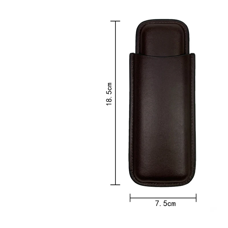 Leather Cigar Case Holster Mini Travel Cigarette Storage Bag Smoke Cigarette Accessories