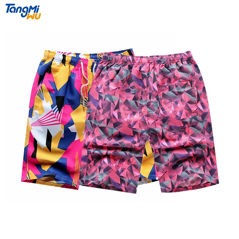 2022 new arrival men swim trunks digital printing  graphics short  quick dry  waterproof beach shorts surf swim men board shorts