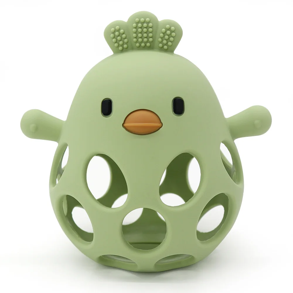 Wholesale 2024 BPA Free Autism Sensory Chick Hand Silicone Teether Baby Teething Toys