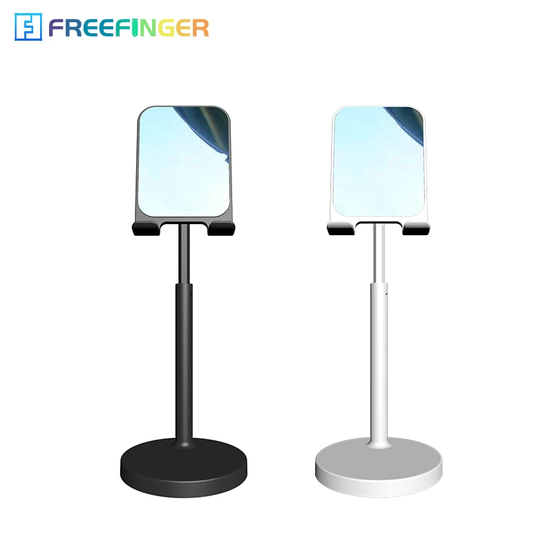 2021 ins wholesale Adjustable Mirror Desktop Phone Holder Stand with cosmetic holder cell phone Tablet Holder for Desk