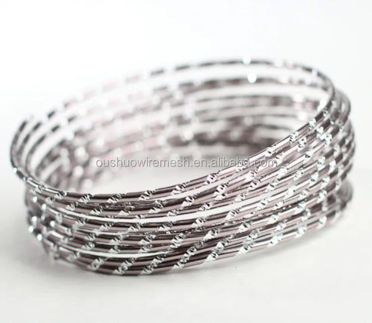 2mm metal craft wire diamond cut colorful aluminum wire for handmade jewelry making