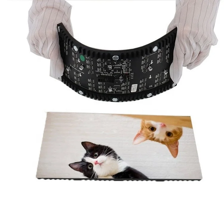 Indoor P1.8 P2.5 P3 P4 full color smd Flexible Led Display Screen Exhibition Trade Show Cylindrical Column Video Wall