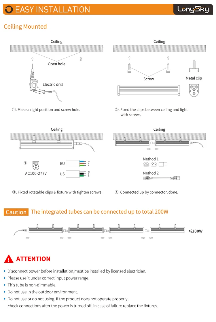 High Lumen Commercial lighting CCT Adjustable Optional 2ft 4ft 8ft Led T5 Tube Light