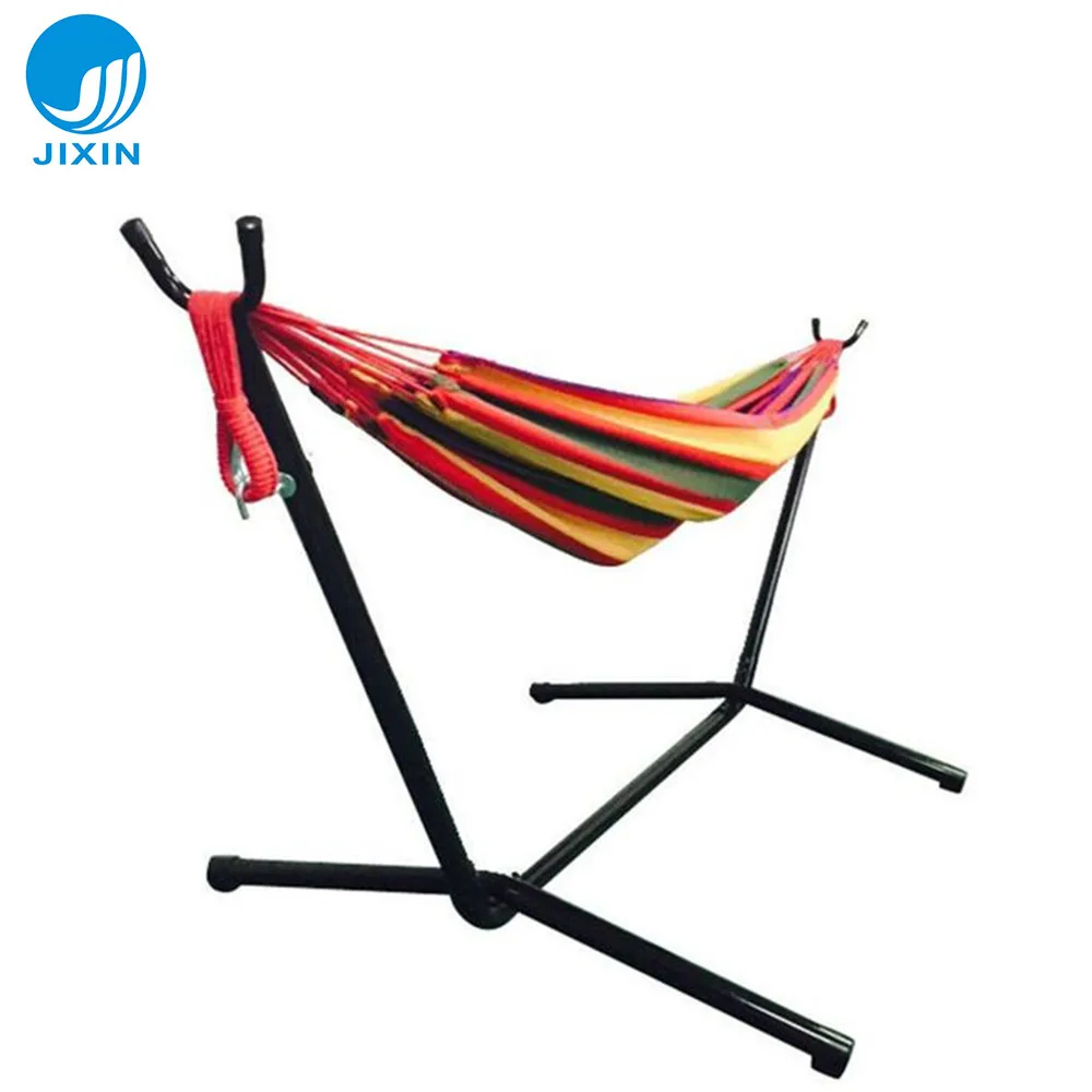 Outdoor Leisure Furniture Comfortable Garden Patio Camping Folding Steel Hammock Portable with Stand