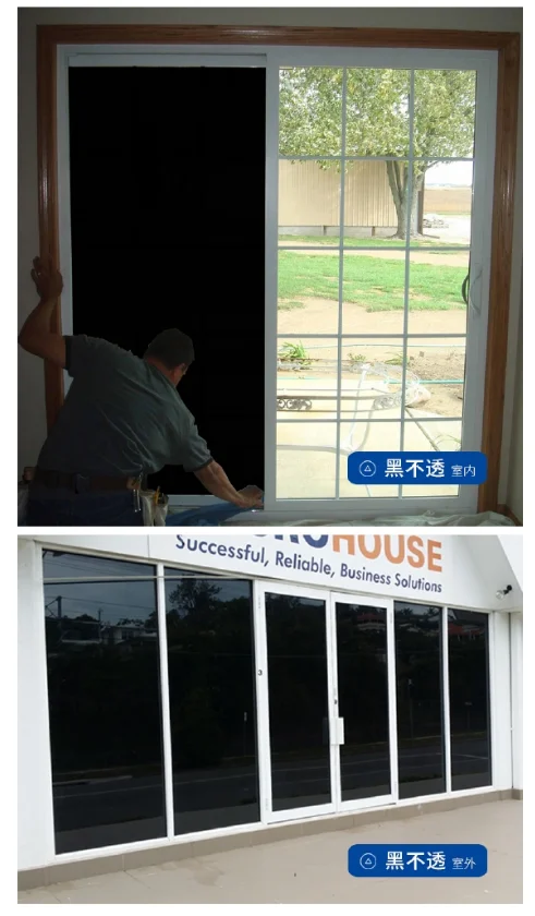 black way mirror window film, pet self-adhesive Reflective solar Window Tint for home decoration
