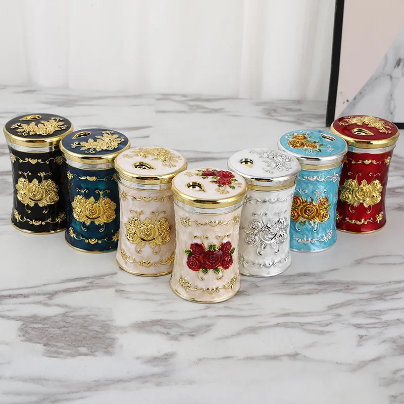 Promotion Gift Restaurant Custom Logo Toothpick Container Box Dispenser Automatic Pressing Plastic Toothpick Holder  Box