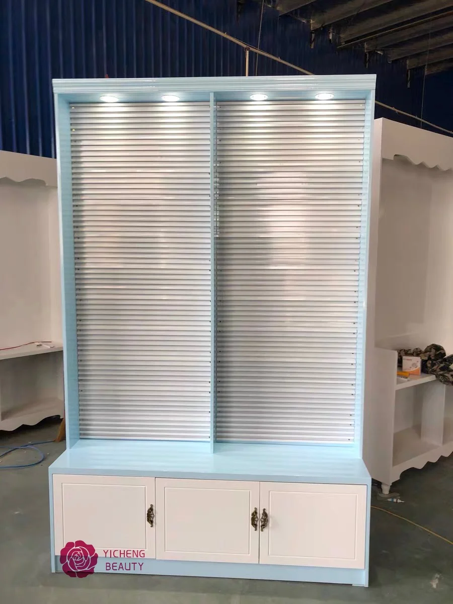 Yicheng Beauty World Best Selling Department Store High End Perfume Eyelash Foundation Cosmetics Display Rack Cheap Price