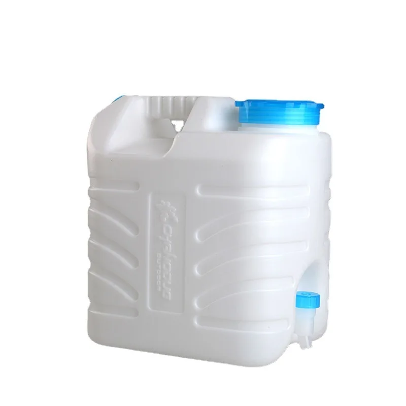 Outdoor Camping Water Container with Spigot Portable Water Storage Tank for Hiking Plastic Car Wash Water Jug Camp Storage