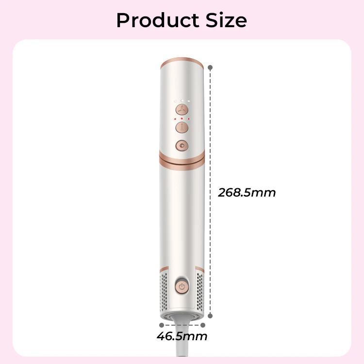 8 in 1 High-Speed Hot Air Hair Dryer Styler with Blower and Brushes for Home or Salon Use Multi Hair Styler