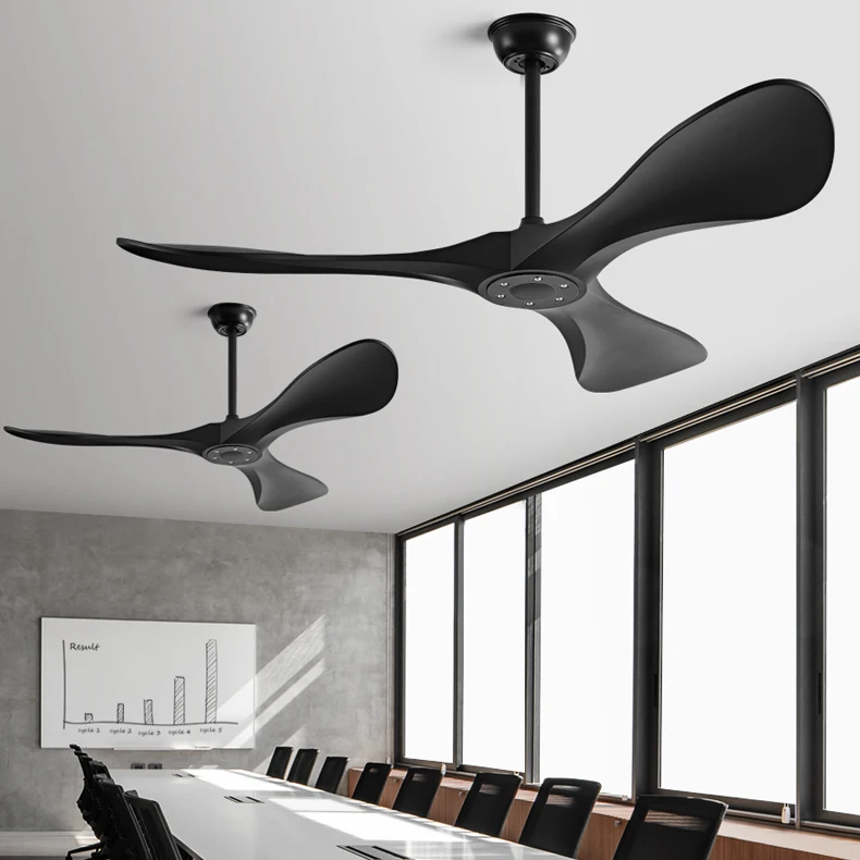 Modern Minimalist 52 Inch 3 Blades DC Motor Household Noiseless Bldc Ceiling Fan With Remote Control