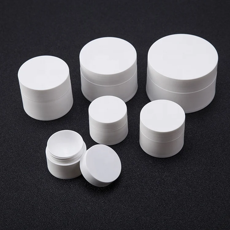 5g 10g 15g 20g 30g 50g Eco Round White Cosmetic Packaging Plastic PP Matte Finish Jar