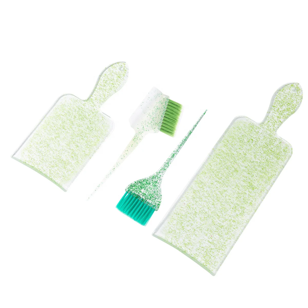 High quality salon plastic highlighting tint coloring dyeing 4pcs salon dye hair board set