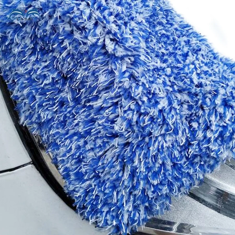Car Care Wash Mitt Microfiber Plush Soft Cleaning Gloves