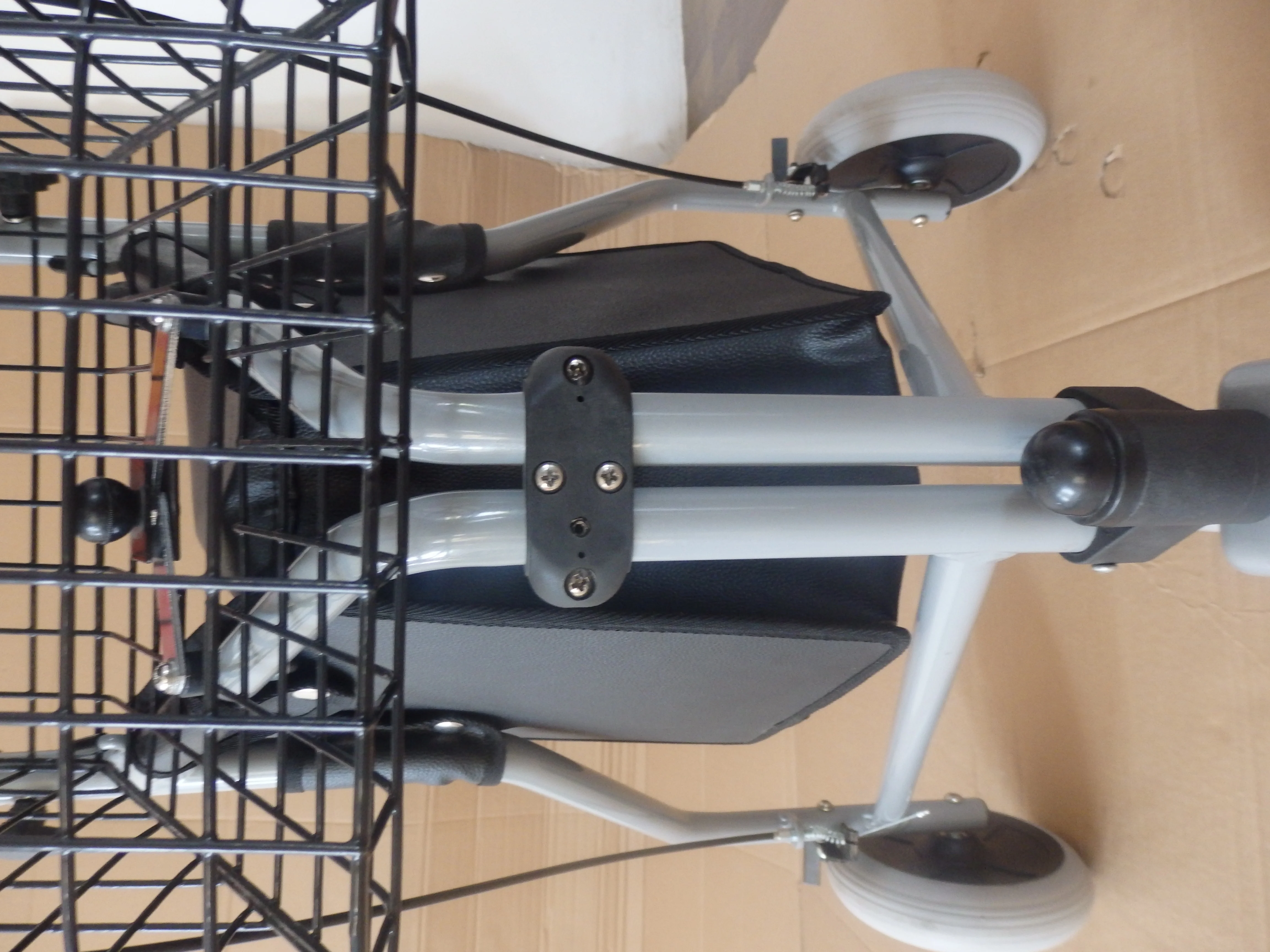 japan cheap 3 wheels brake cable shopping folding mobility adult patient forearm activity wheel rollator walker for the elderly