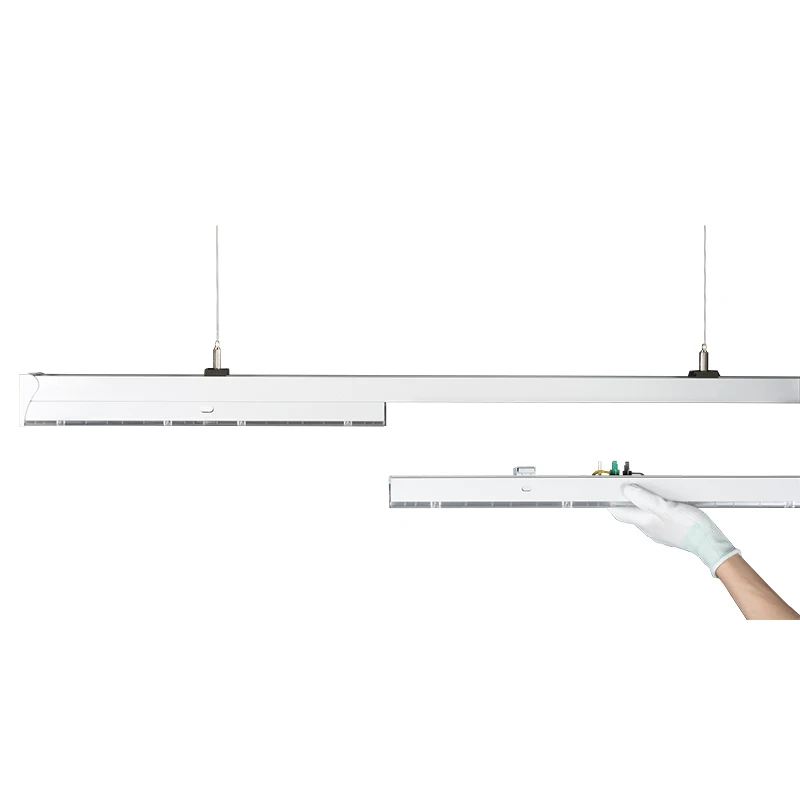 CE ROHS modular lighting system 150lm/W led linear trunking suspension recessed linear light