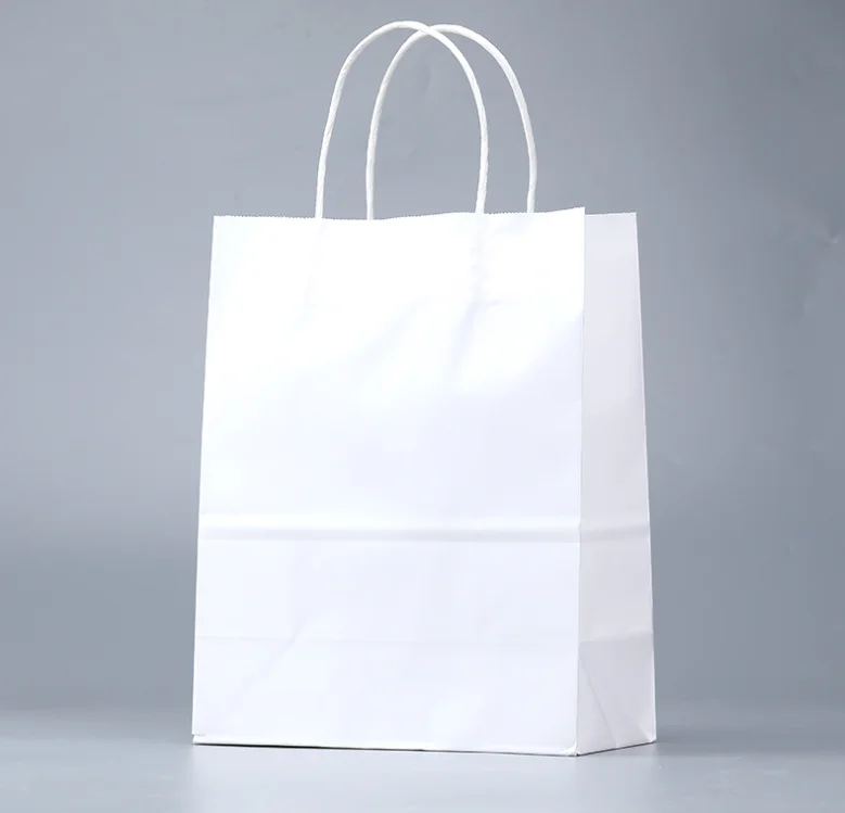 15*8*21cm 130g In stock washable kraft paper bag white kraft paper bubble bag for clothing