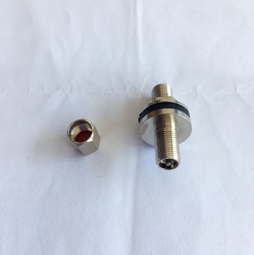 
nickel plated brass bulkhead panel mount air compressor tank fill valve schrader YHTR18 VALVE 