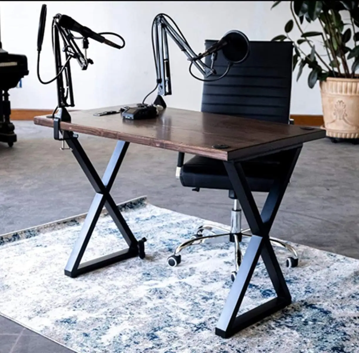 Hot X Shaped Side Cast Iron Steel Furniture Base Wrought Metal Bench Coffee Table Legs Frame Industrial Table Legs