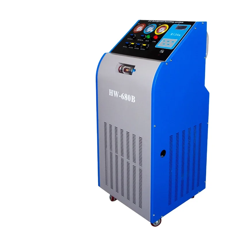 Air Conditional refrigerant recovery machine AC Refrigerant Machine HW-680B R134a With Leak Detection
