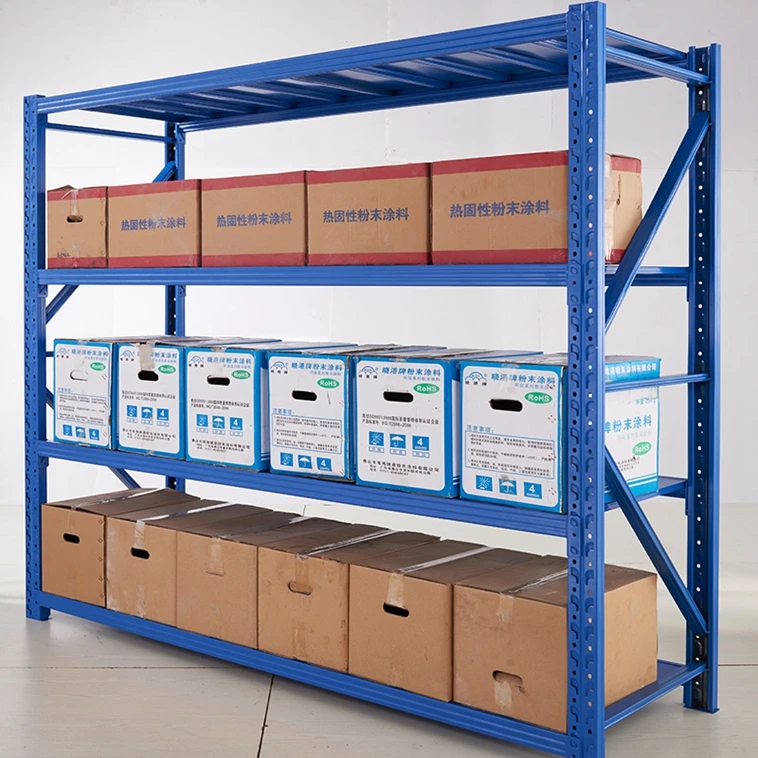 Light Duty Cold Rolled Steel Storage/Display Shelves for Household/Industrial Warehouse Racking