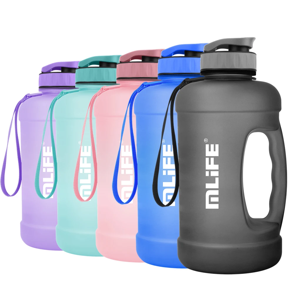 easy carry 2 litre plastic bottles gallon matte gym football drinking bottle customize logo name personalised water bottles