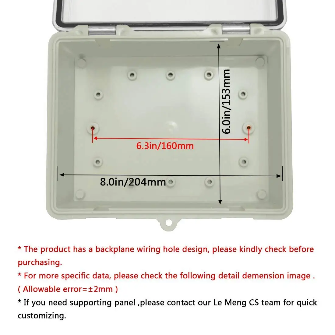 Ip65 Outdoor Waterproof Connection Box Small Pvc Switch Cable Gland Junction Box Mcb Distribution Box