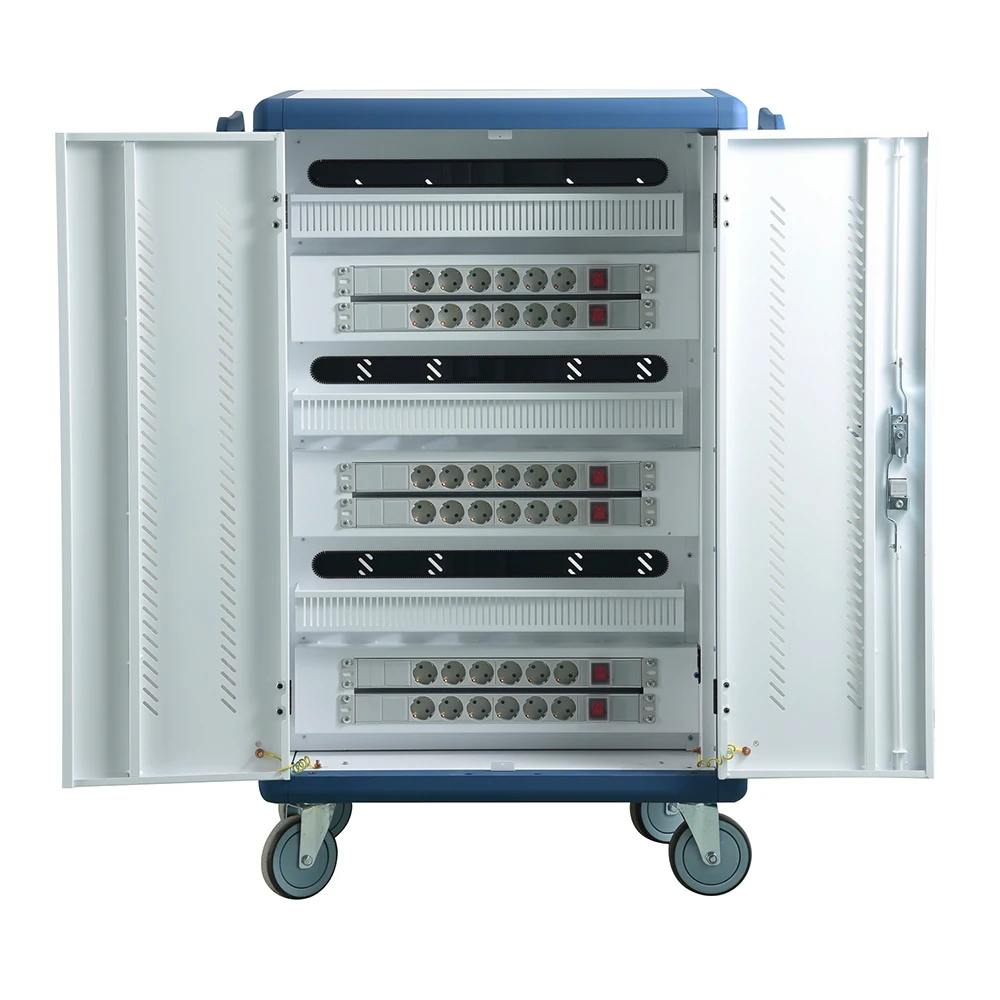 36 way European Sockets Charging Cabinet with Aluminum-alloy Frame for 15.6' Laptops