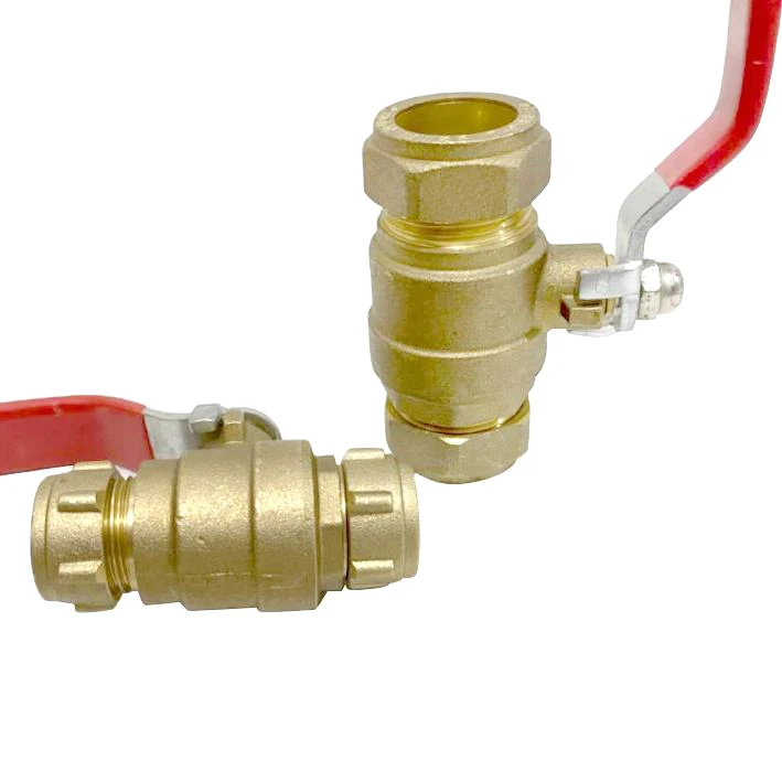 1/2 Inch Male Underground Kitz Brass Ball Valve with Butterfly Handle  Push Fit Water Valve Shut off with Disconnect Clip