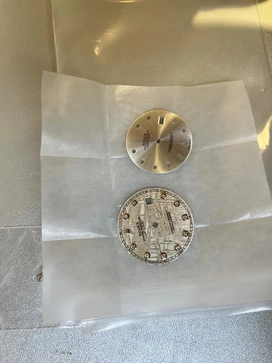 Natural Meteorite Dial Top Watch Dial For RLX PP Day-tona , Fit 4130 Movement, Aftermarket Watch Replacement