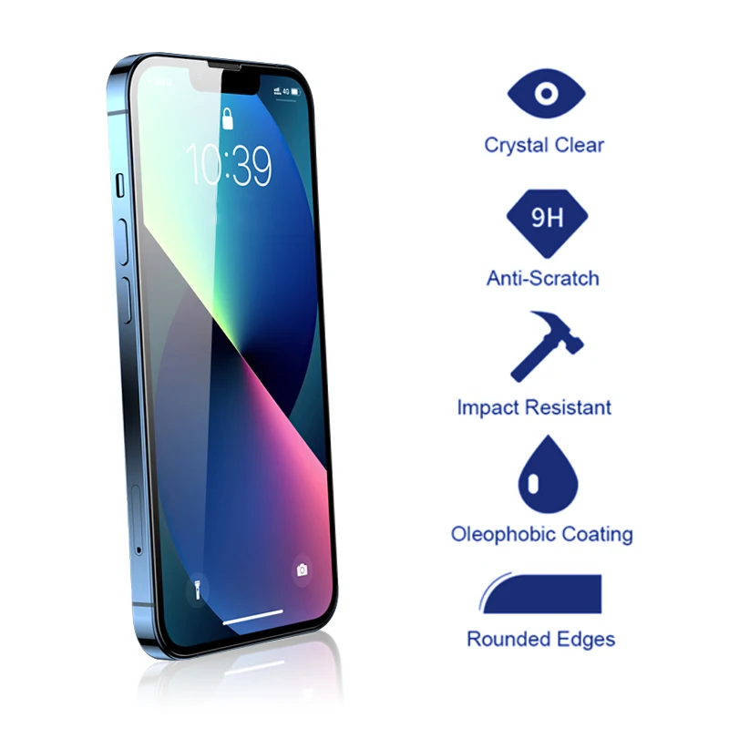 HOFI Wholesale 2.5D full cover cell mobile phone Clear Tempered Glass Screen Protector for iphone 12 13 pro max