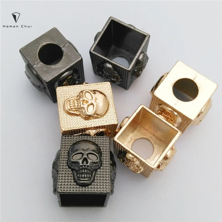 New design embossed metal drawstring rope cord end stopper for clothes