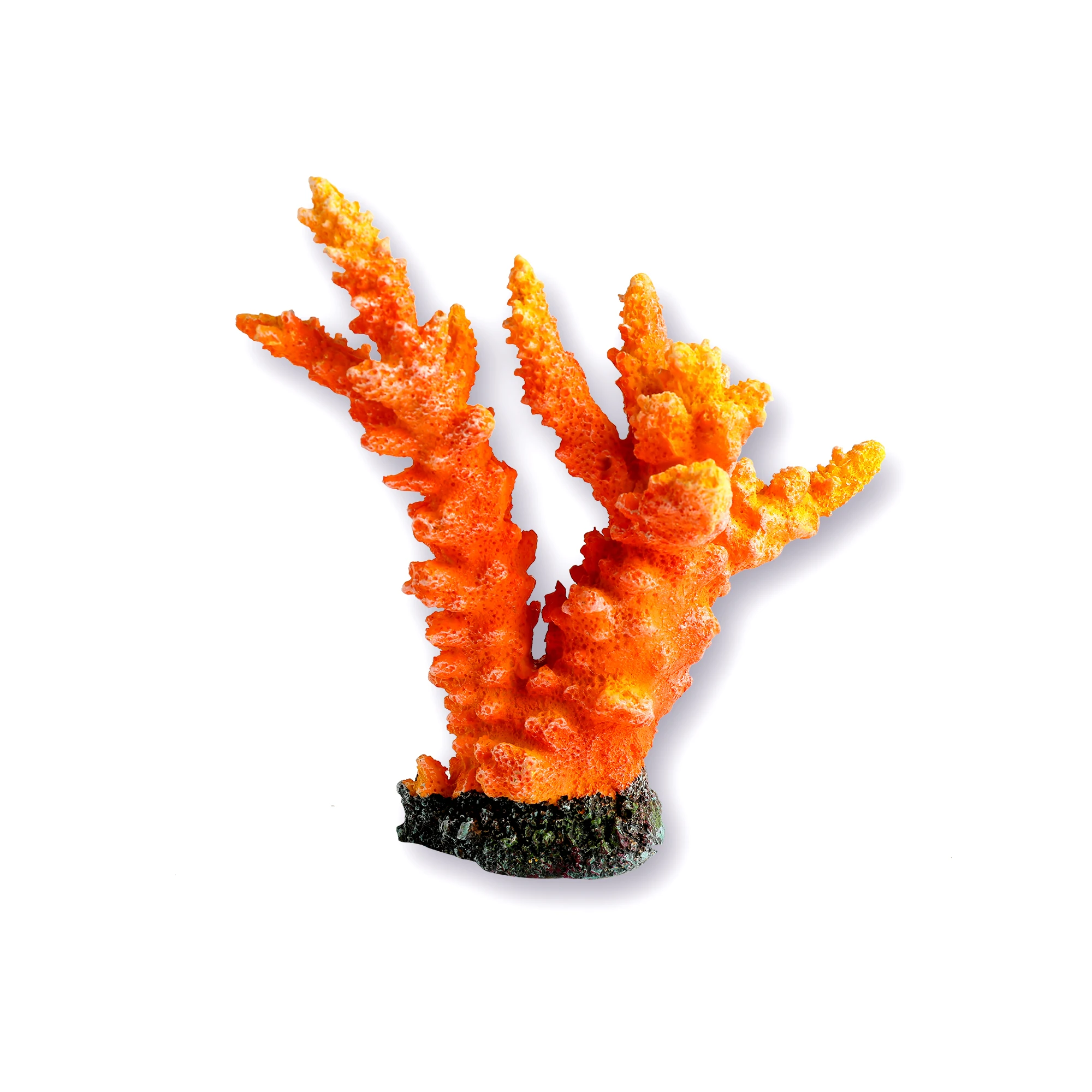 Fish tank with artificial reef coral aquarium accessories