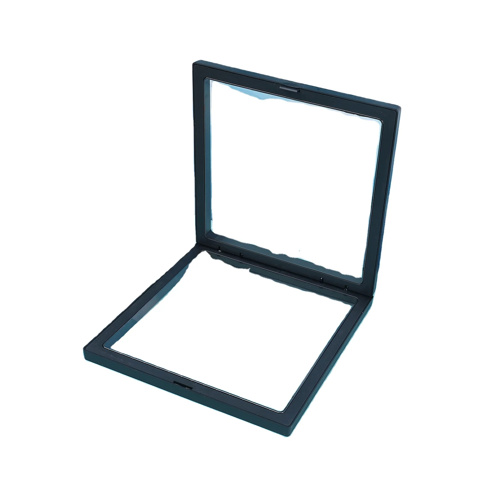 Wholesale 5*5/7*7/9*9/11*11cm Clear Suspension Box 3D Floating Coin Display Case Transparent PE Film Frame Membrane Box Packing