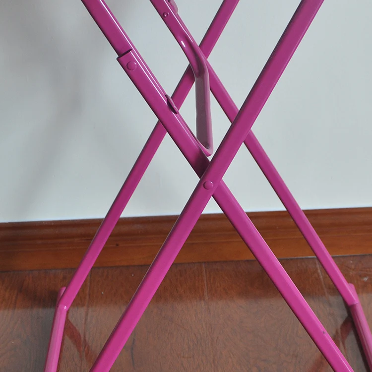 
New Design Small Metal Wood Mobile Folding Office Table 