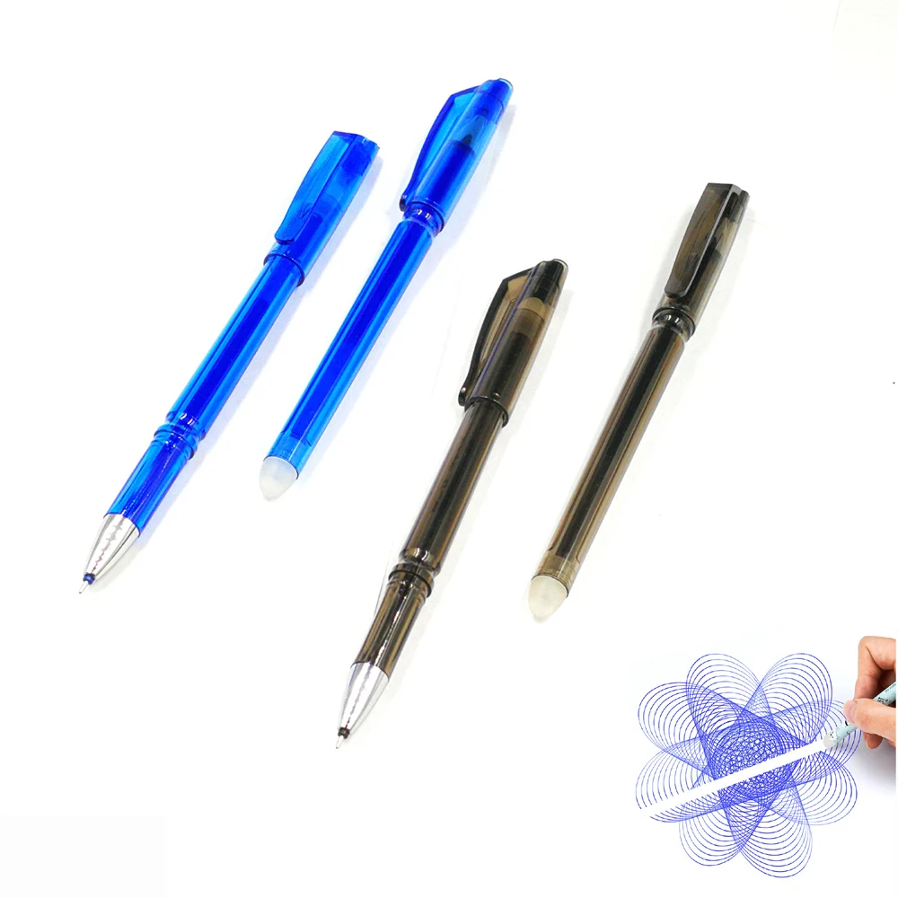 Cheap cost Erasable Gel Ball Pen Friction pen with eraser for school/drawing and daily