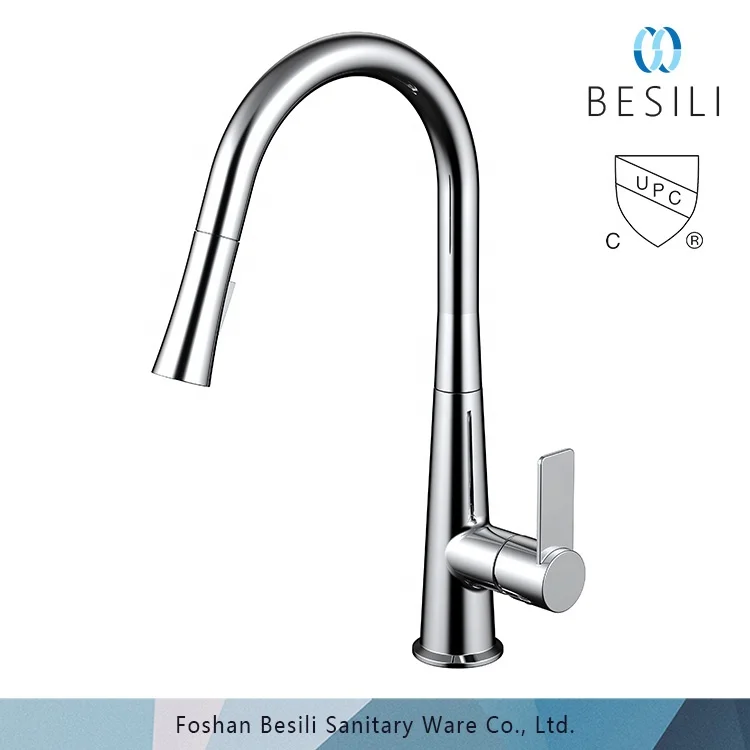 Sanitary ware cupc certificate pull out kitchen mixer tap zinc alloy handle brass body kitchen faucet 7880