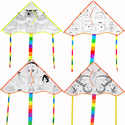 wholesale hot sale quality material easy flying outdoor Sport Delta DIY children kids kites