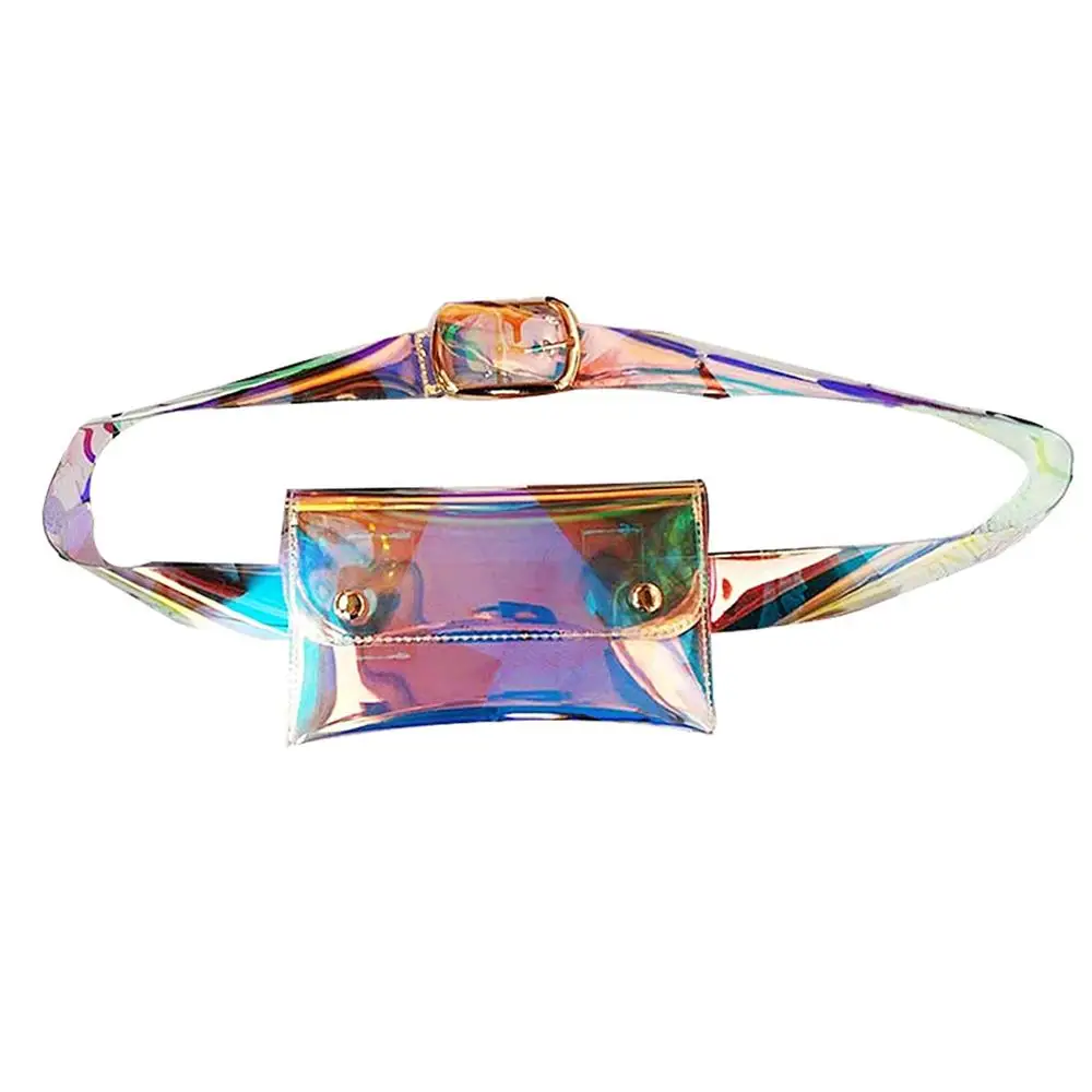 Fanny Pack Travel Phone Purse for Women Stylish PVC Holographic Waist  Belt Bag