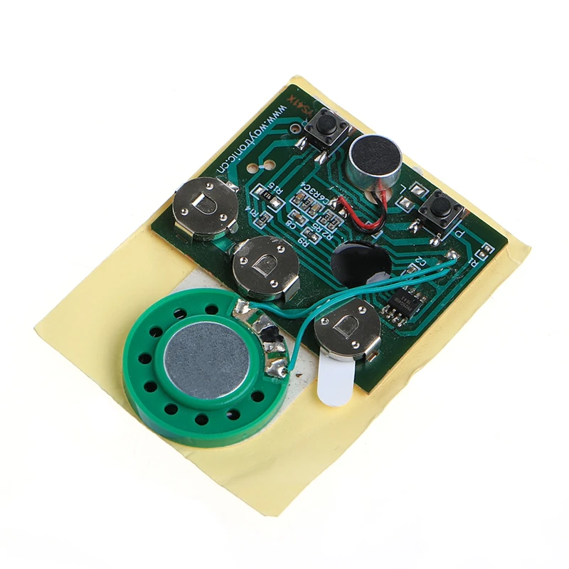 
16ohm 0.5W 30s Key Control Recordable Module Music Voice Board For Greeting Card 