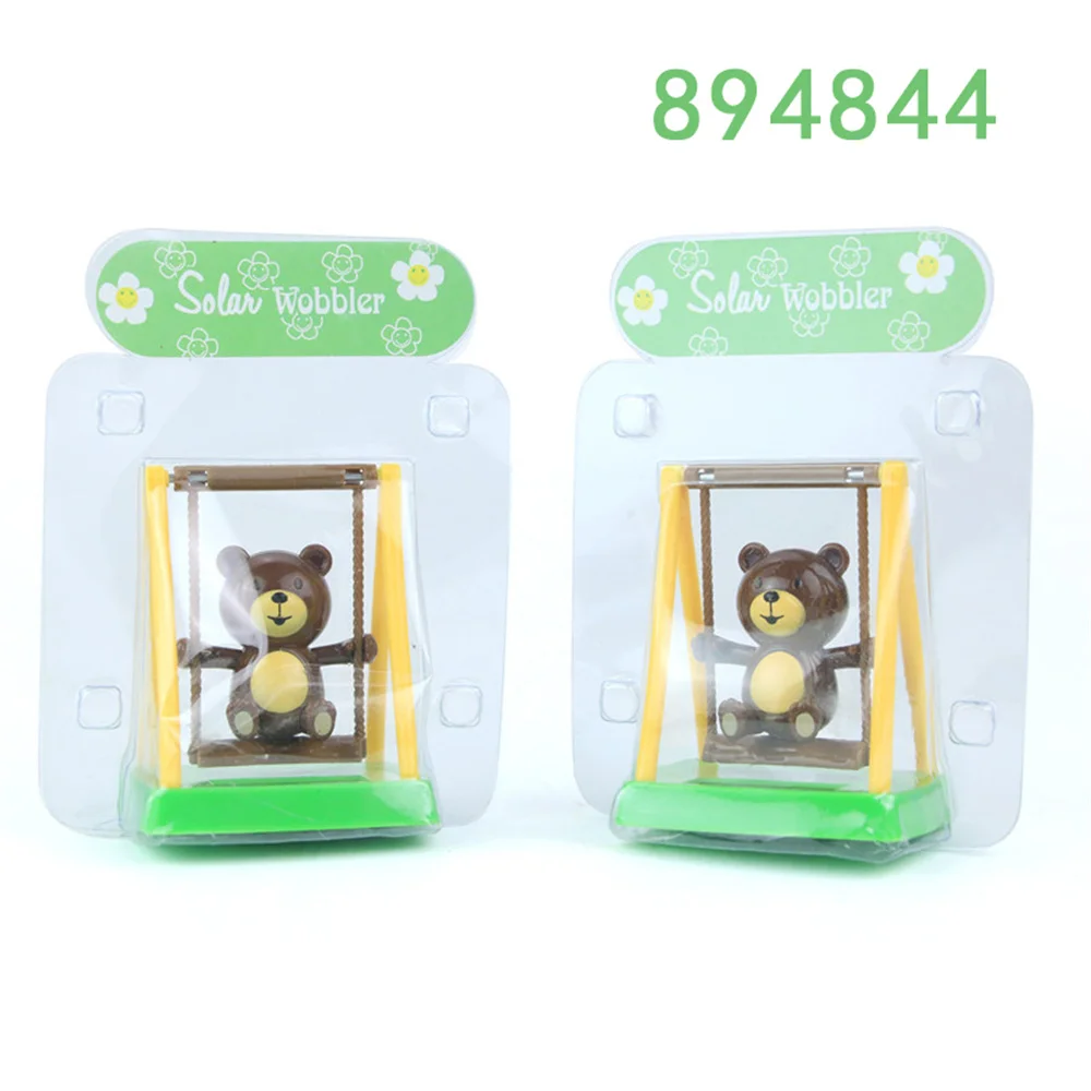 Wholesale Custom Make Own Design Car Ornament Swing Flower Butterfly Duck Figure Powered Solar Dancing Toys