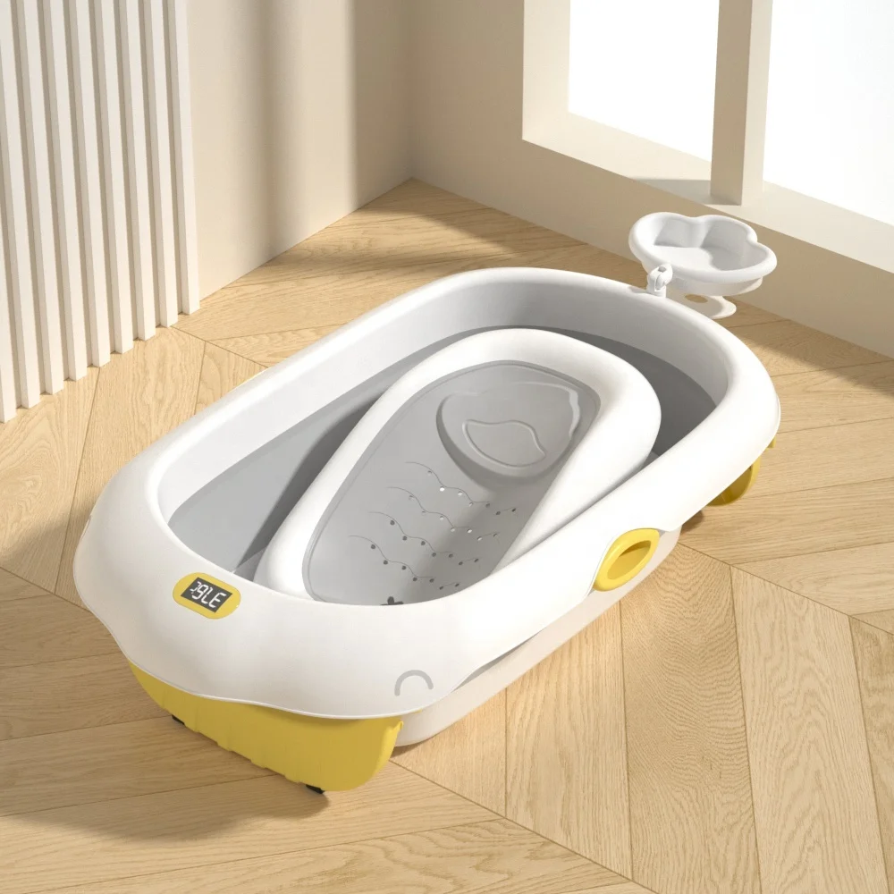Folding Bathtub Baby Portable Non-Slip Soft Mat Infant Toddler kids children plastic foldable new born baby bath tub