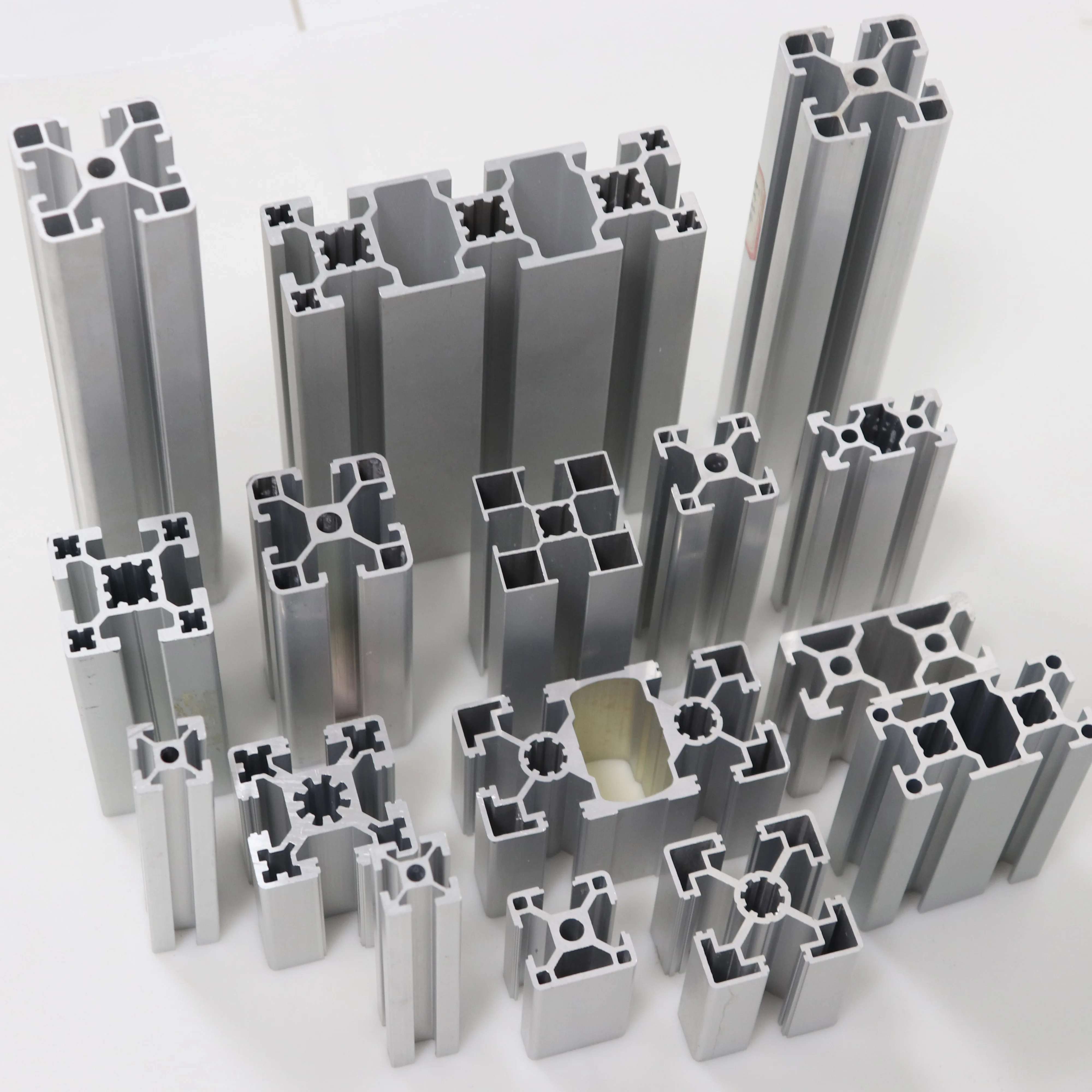 6061 6063 series standard light heavy aluminum alloy frame profile industrial aluminum extrusion v t slot aluminum profile